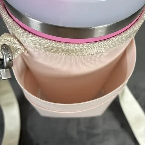 STANLEY The All Day 40 oz Quencher Carry-All Rose Quartz - AKA Pink No Cup Chrty - Picture 4 of 15